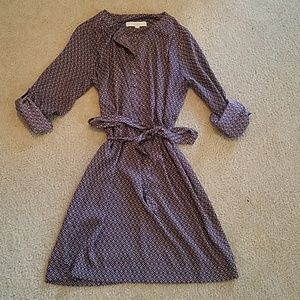 MOVING SALE!! Geometric Pattern LOFT Shirt Dress